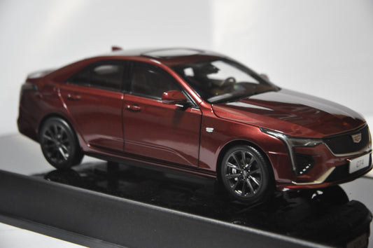 Cadillac CT4 2022 Diecast model car in Red 1/18 Scale