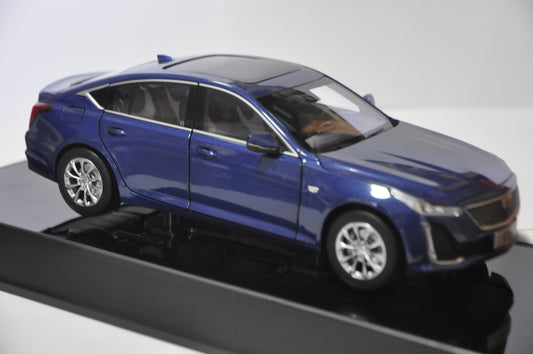 Cadillac CT5 2021 Diecast model car in Starry Night Blue 1/18 Scale