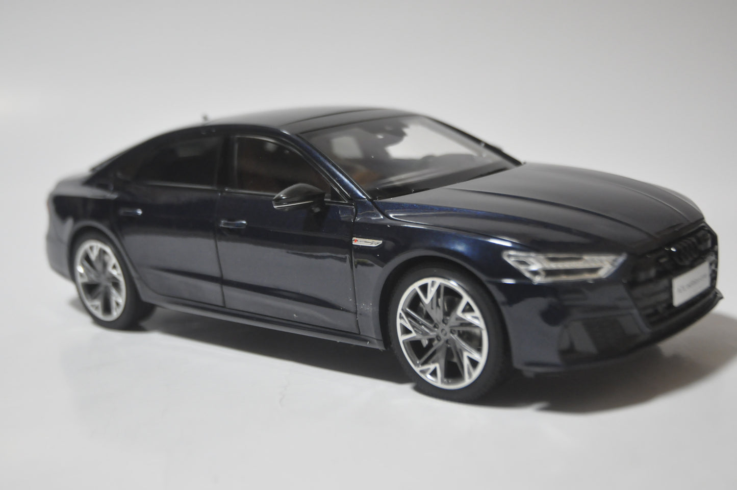 Audi A7L edition one Diecast model car in Blue 1/18 Scale