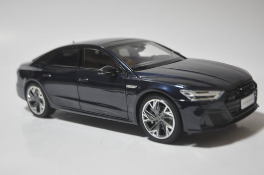 Audi A7L edition one Diecast model car in Blue 1/18 Scale