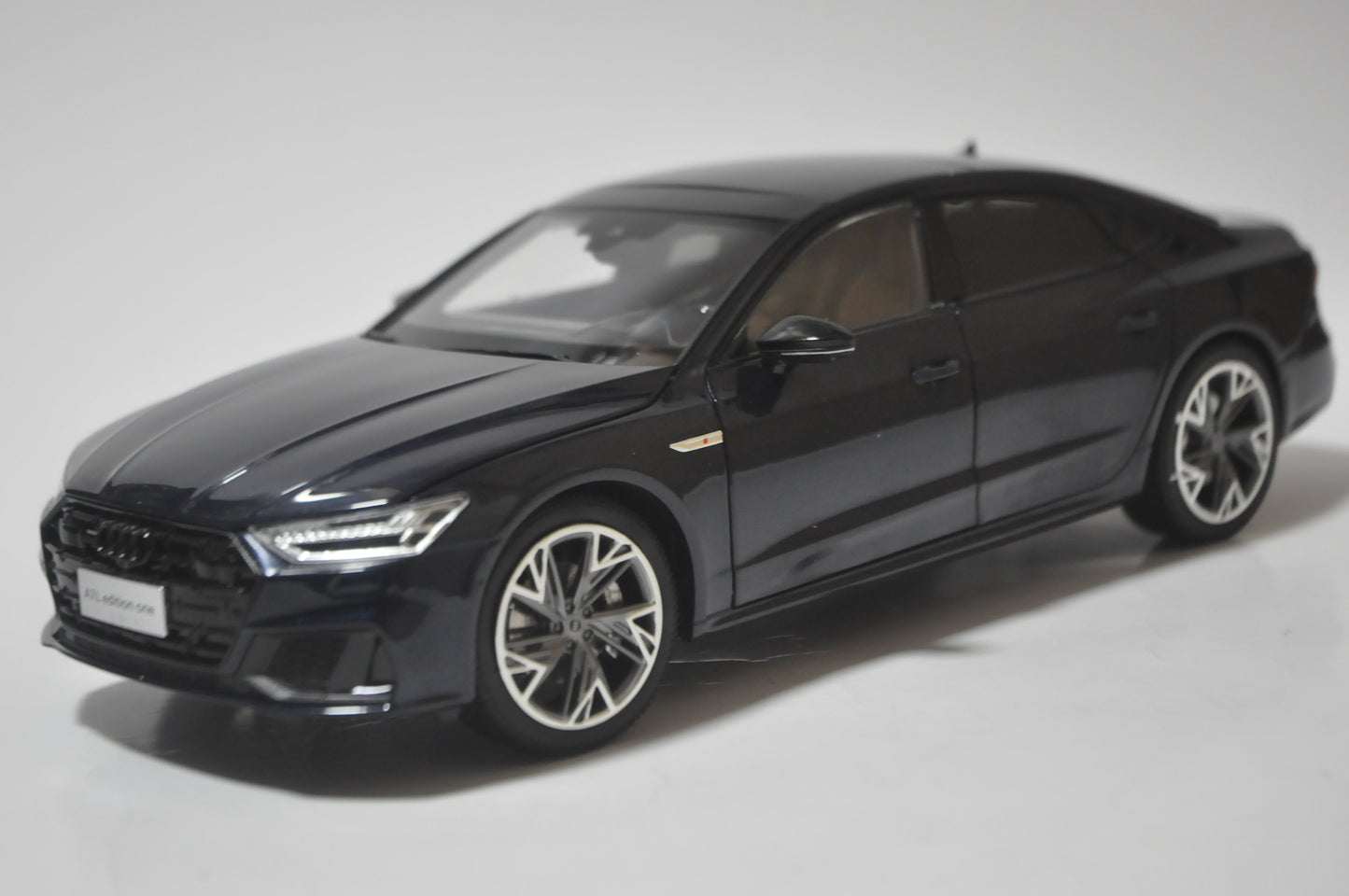 Audi A7L edition one Diecast model car in Blue 1/18 Scale