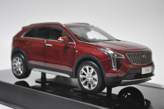 Cadillac XT4 2022 SUV Diecast model in Cherry Bomb Tint 1/18 Scale
