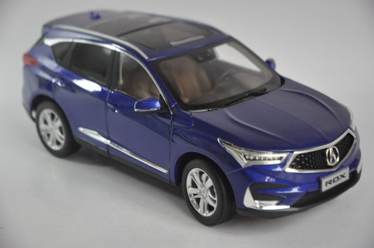 Acura RDX 2019 SUV Diecast model in Blue 1/18 Scale