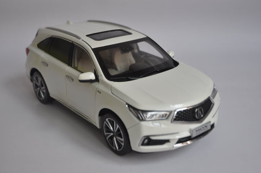 Acura MDX 2019 SUV Diecast model in White 1/18 Scale